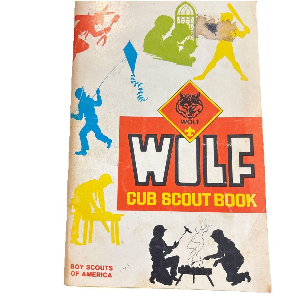 1978 Wolf Cub Scout Book BSA Boy Scouts of America  Paperback W/ Completed Tasks